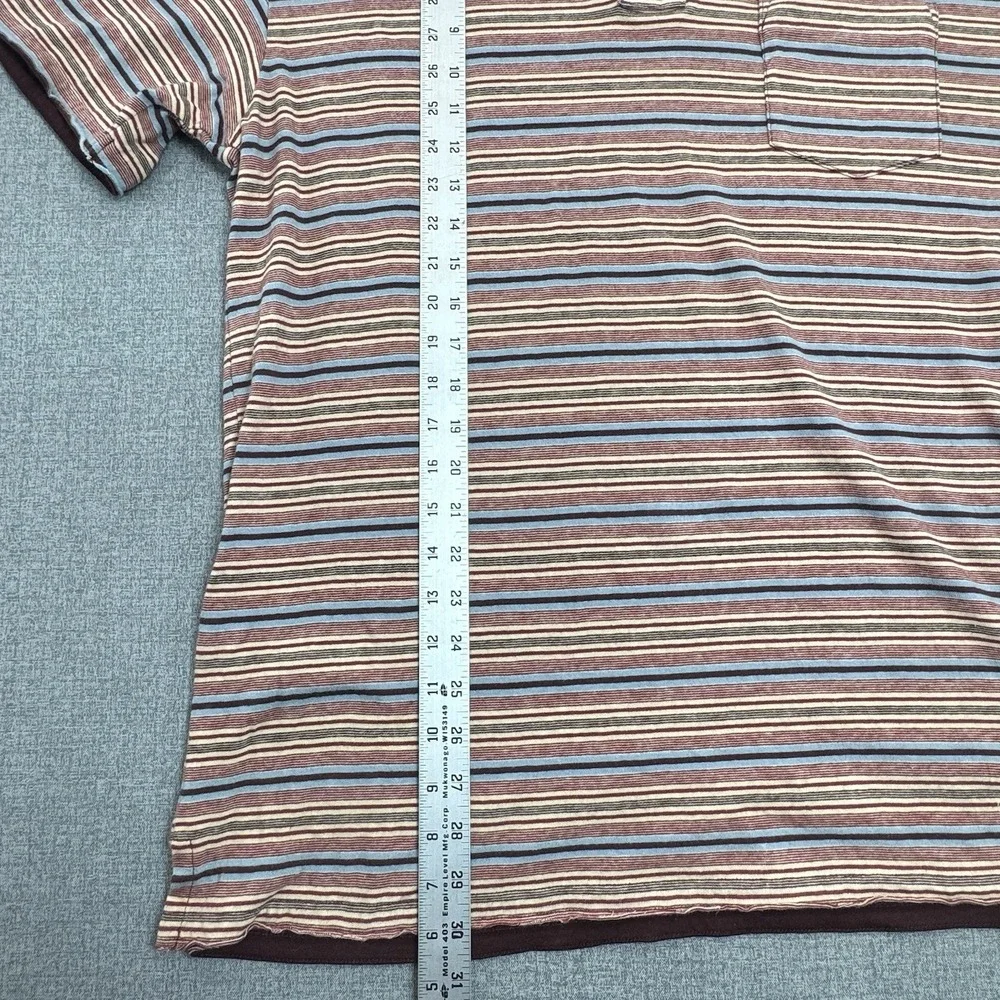 Ralph Lauren‎ Polo Jeans Co Striped Polo Shirt XL Blue Red Cotton Casual